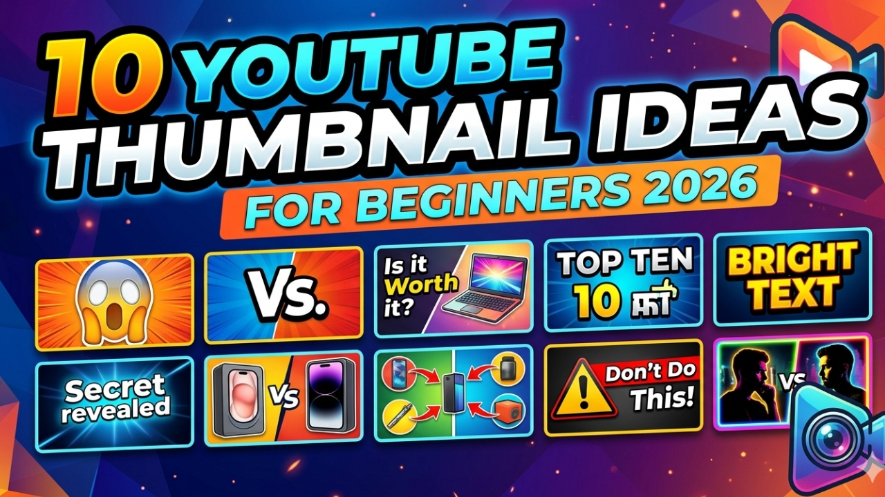 YouTube Thumbnail Ideas for Beginners 2026