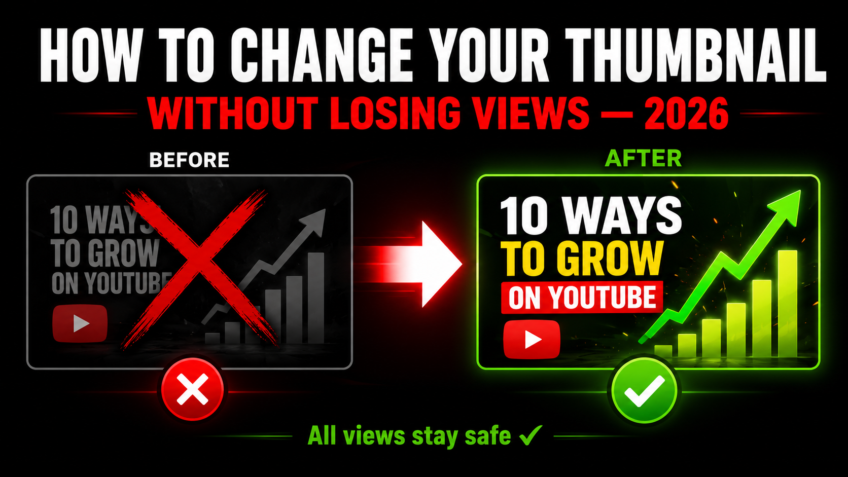 How to change YouTube thumbnail after upload 2026 without losing views