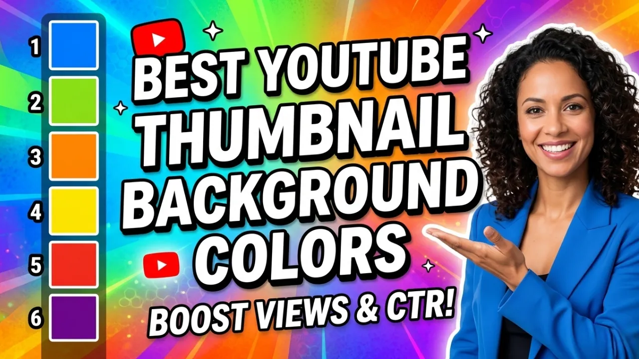 Best YouTube Thumbnail Background Colors for more clicks