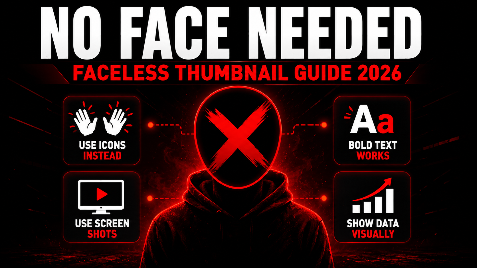 How to make a YouTube thumbnail without showing your face 2026